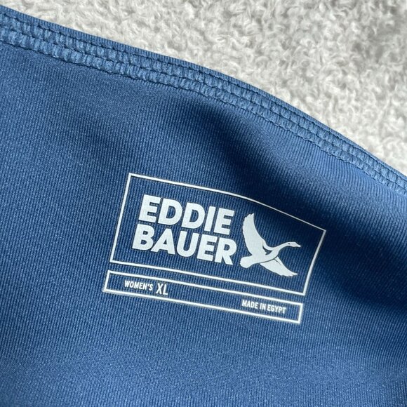 NWOT Eddie Bauer Trail Tight  Womens XL High-Waisted Navy Leggings Side Pocket - Picture 6 of 9
